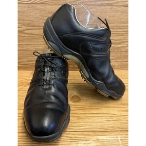 FootJoy DryJoys Golf‎ Oxford Men Shoes Black Leather Size 9 Wide